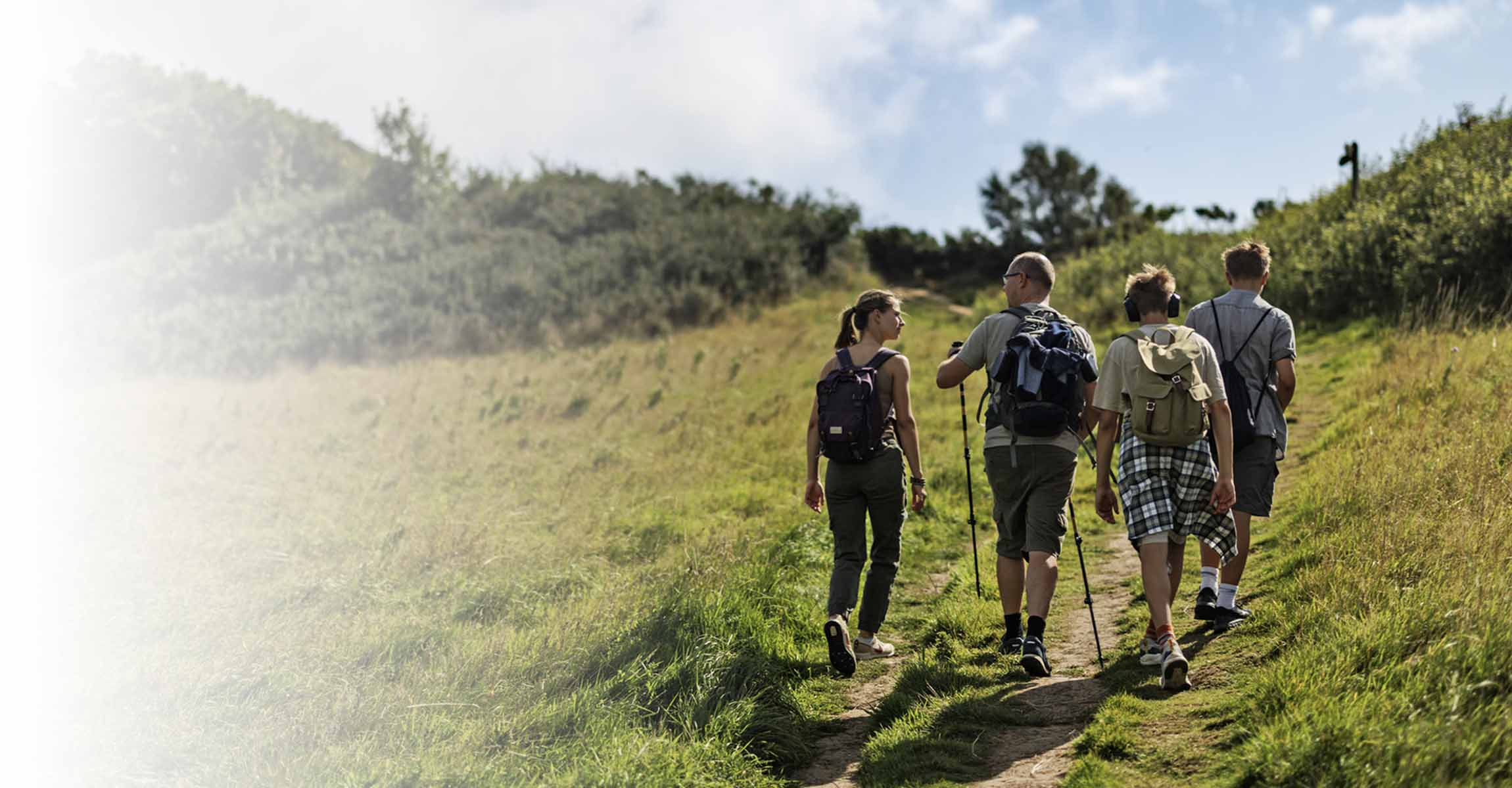 people on a hike